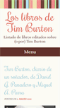 Mobile Screenshot of libros.timburton.es