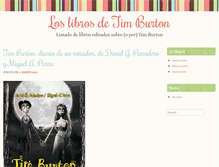 Tablet Screenshot of libros.timburton.es